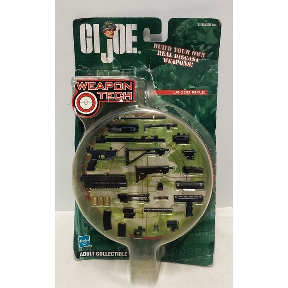 G.I. Joe Weapon Tech LR-300 Rifle Build Your Own Die-Cast Weapons Accessory 2002 - Picture 1 of 13